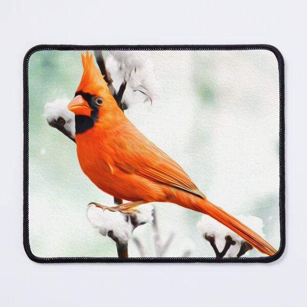 Item preview, Northern Cardinal Red Bird in Winter designed and sold by FineArtography.