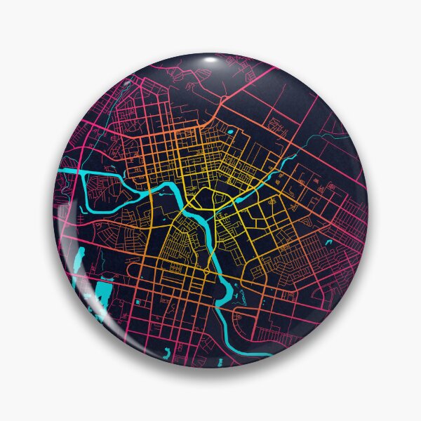 Item preview, Nur Sultan City Map of Kazakhstan - Neon designed and sold by deMAP.