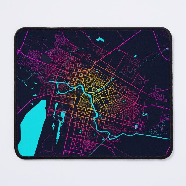 Item preview, Nur Sultan City Map of Kazakhstan - Neon designed and sold by deMAP.