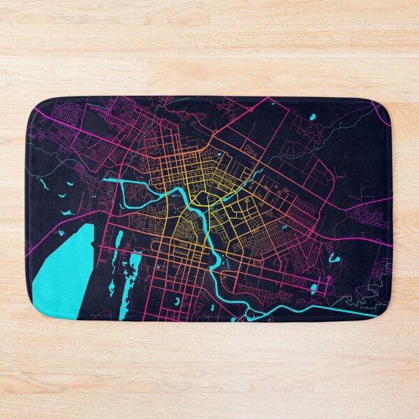 Item preview, Nur Sultan City Map of Kazakhstan - Neon designed and sold by deMAP.