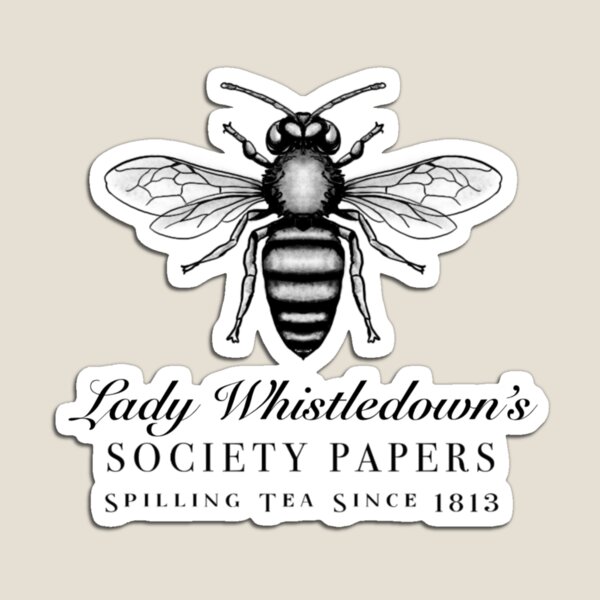 Aperçu de l'œuvre Documents de la Société de Lady Whistledown - Motif d'abeille créée et vendue par Enami.