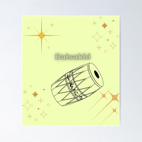 Baisakhi special simple and easy drawing/ How to draw a beautiful Vaisakhi  special Drawing
