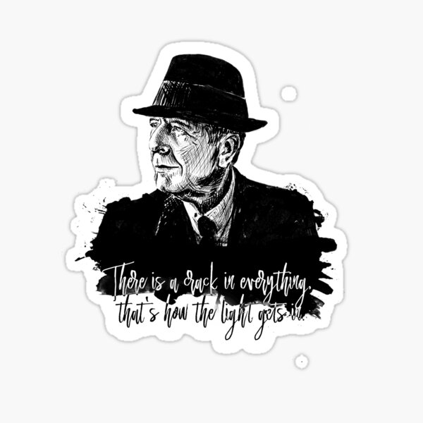 Leonard Cohen Sticker