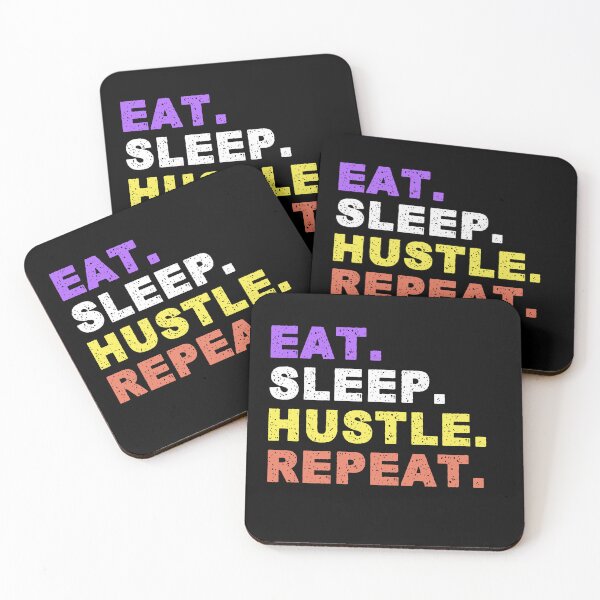 Item preview, Eat Sleep Hustle Repeat designed and sold by MismatchMedley.