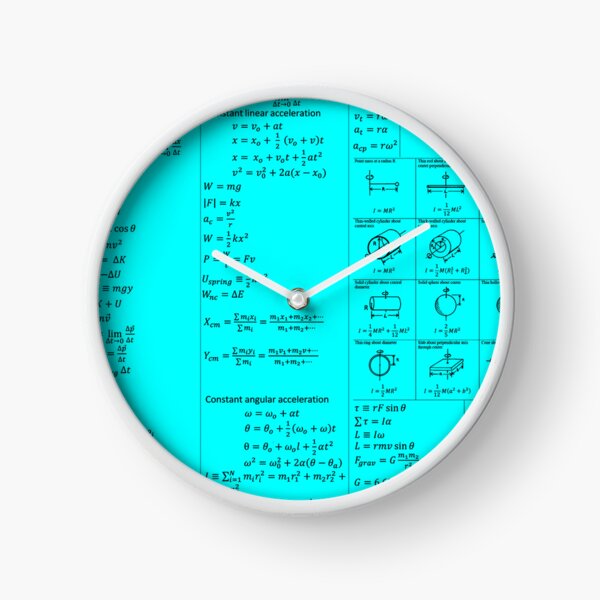 Physics Equations Clock