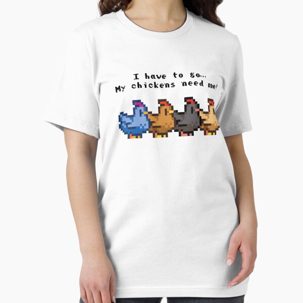 Vista previa del artículo con la obra «Me tengo que ir ¡Mis gallinas me necesitan!», diseñado y vendido por Fam19.
