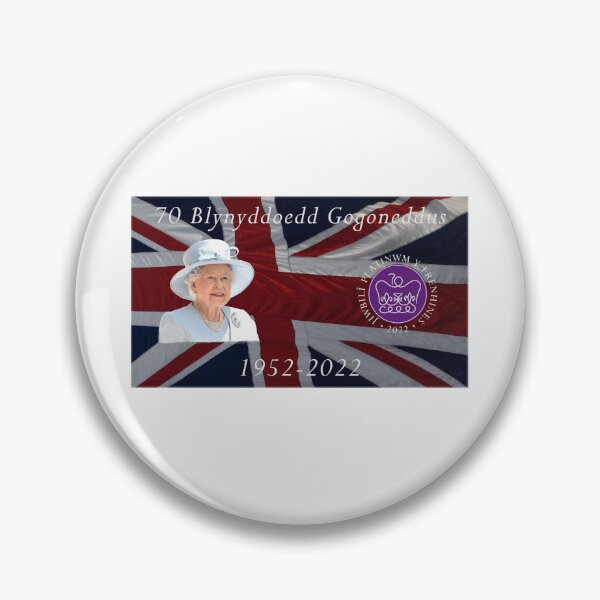 Item preview, 70 Mlynedd Gogoneddus, Cynllun Jiwbilî Platinwm Cymraeg Fersiwn-70 Glorious Years, Platinum Jubilee design Welsh Version designed and sold by Duncan Day.