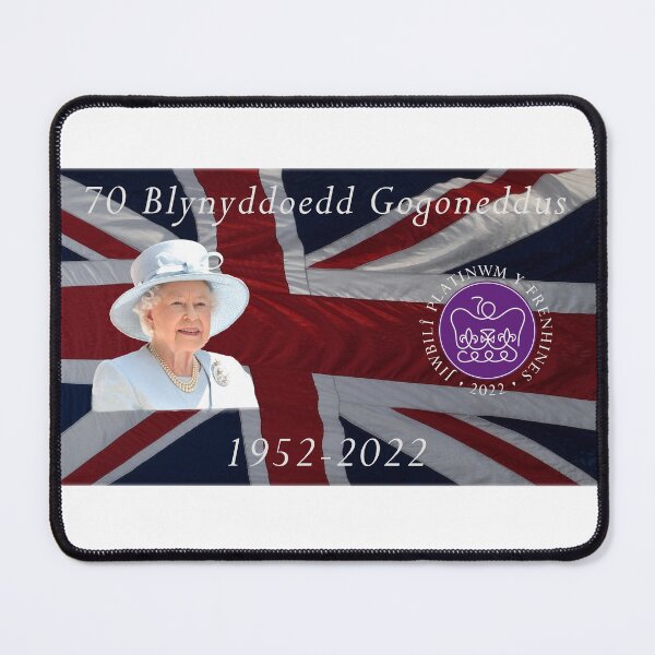 Item preview, 70 Mlynedd Gogoneddus, Cynllun Jiwbilî Platinwm Cymraeg Fersiwn-70 Glorious Years, Platinum Jubilee design Welsh Version designed and sold by Duncan Day.