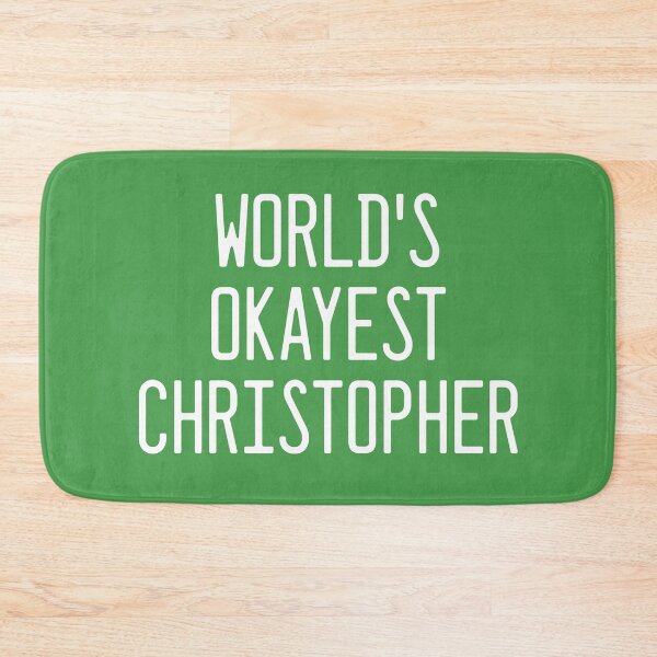 Item preview, World's Okayest Christopher designed and sold by TimespunThreads.