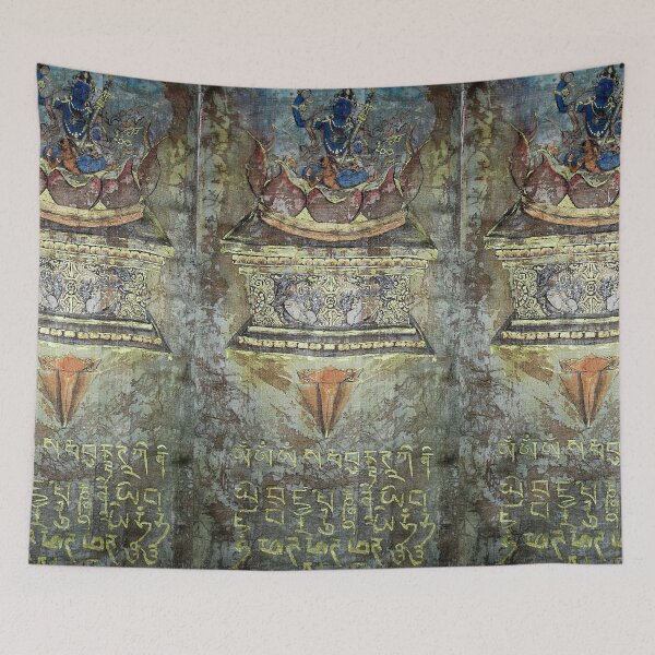 Item preview, Yoga of Sleeping - Lotus and Guru detail designed and sold by Nachaya.