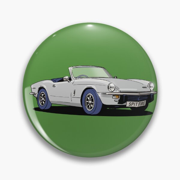 Artikelvorschau, Triumph Spitfire in white entworfen und verkauft von Webazoot Industries - Car Art.
