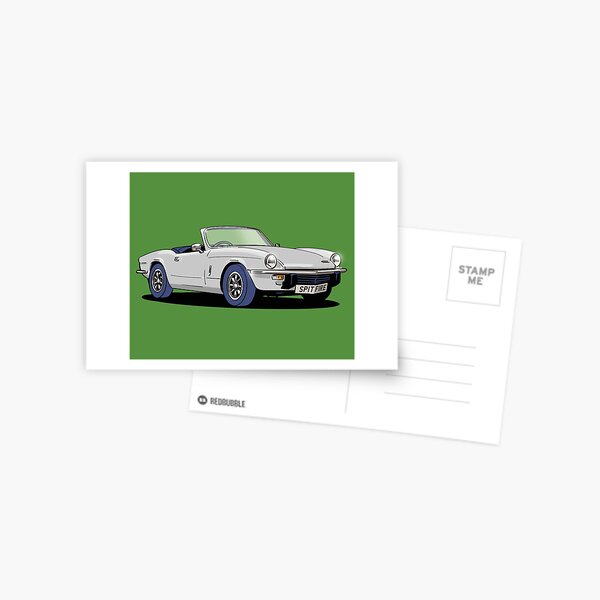 Item preview, Triumph Spitfire in white designed and sold by Webazoot Industries - Car Art.