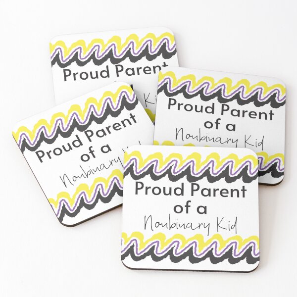 Item preview, Proud Parent of a Nonbinary Kid on Transparent Background designed and sold by Kari Nichols.