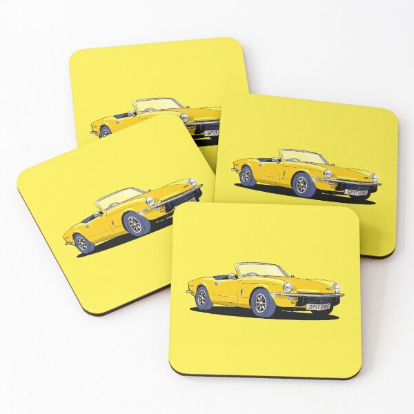 Item preview, Triumph Spitfire Mk. IV in yellow designed and sold by Webazoot Industries - Car Art.