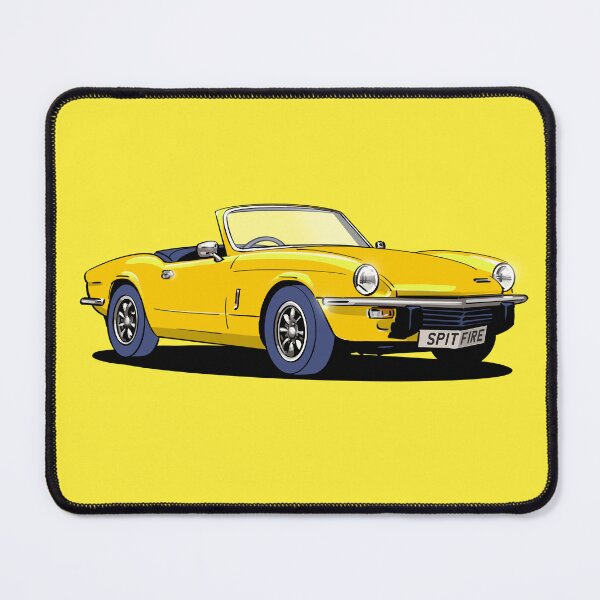 Item preview, Triumph Spitfire Mk. IV in yellow designed and sold by Webazoot Industries - Car Art.