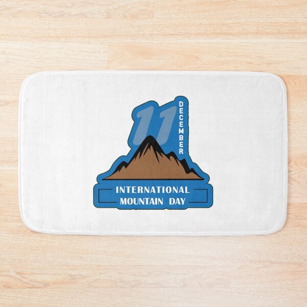 Item preview, International mountain day with blue background designed and sold by Martapp.