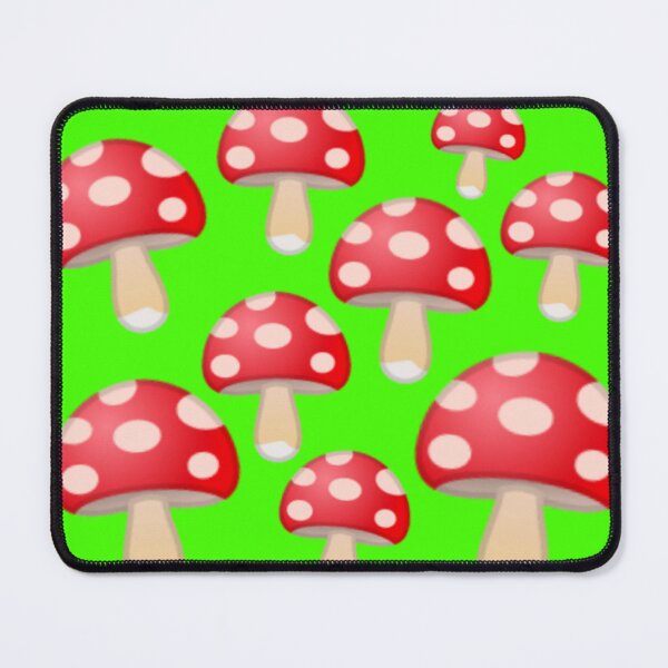 Item preview, Red Green Mushroom Pattern designed and sold by ZubiyaArt.