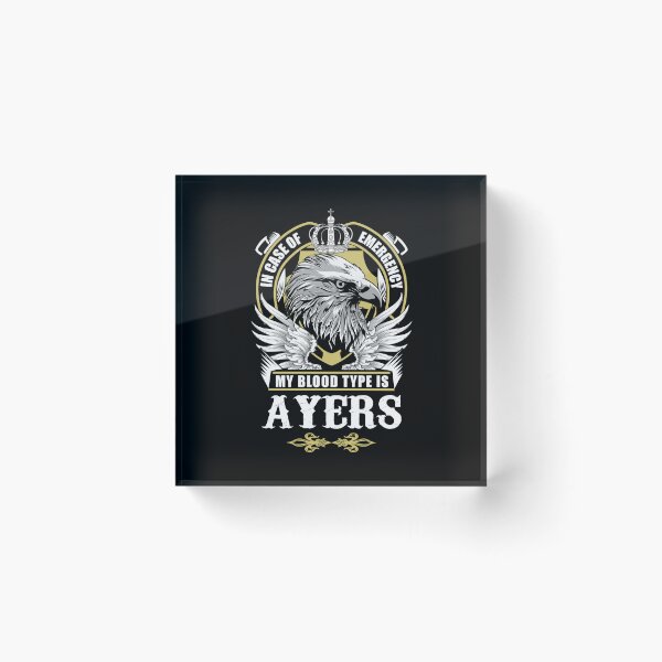 Artikelvorschau, Ayers Name T Shirt - Im Notfall ist meine Blutgruppe Ayers Geschenkartikel T-Shirt entworfen und verkauft von gabridunc4.