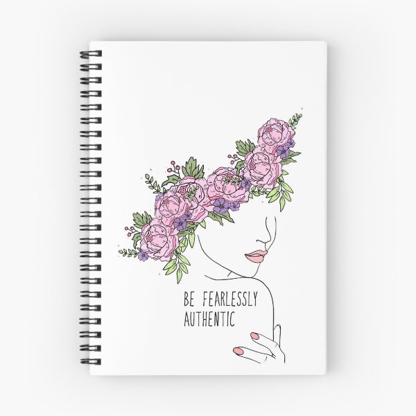 Item preview, Silhouette Of A Girl With An Inspirational Quote "Be Fearlessly Authentic" designed and sold by TeesFashion.