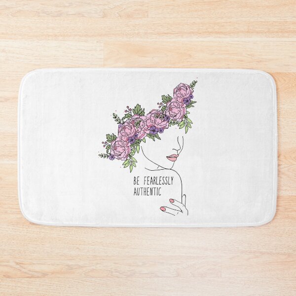 Item preview, Silhouette Of A Girl With An Inspirational Quote "Be Fearlessly Authentic" designed and sold by TeesFashion.