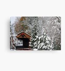 Christmas Bridge Metal Print
