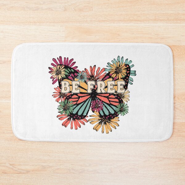 Item preview, Be Free Butterfly Retro,vintage, retro, butterfly, flowers, flower,leopard,bee free,motivation,challenge,animals,be free quote,retro designed and sold by NAZIMNADIR.