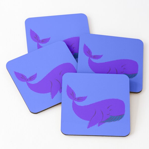 Item preview, La feliz ballena azul en estilo de dibujo designed and sold by KayLadyBug.