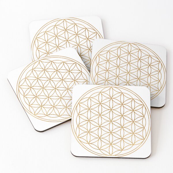 Item preview, Flower Of Life, as if polished golden jewelry with beautiful detail designed and sold by TJ Devadatta Best.