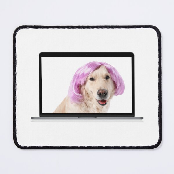 Item preview, Dog with wig designed and sold by The Love Quill.
