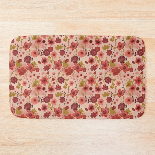 Aperçu de l'œuvre Fleurs roses colorées à l'eau créée et vendue par SisterlyLove.
