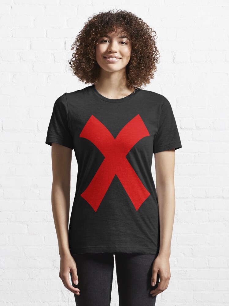 Red X, X marks the spot, treasure hunt, box checked, Alphabet, X Essential  T-Shirt for Sale by Nostrathomas66