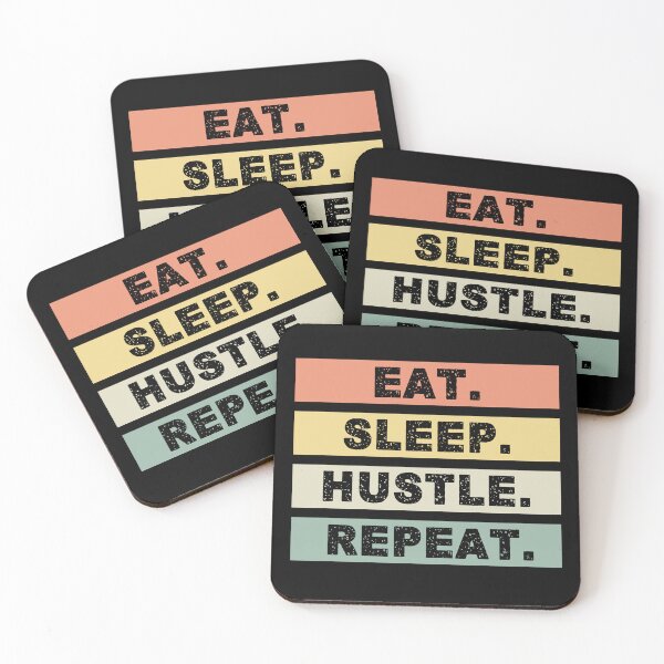 Item preview, Eat Sleep Hustle Repeat designed and sold by MismatchMedley.
