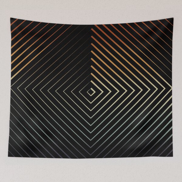 Aperçu de l'œuvre Illusion d'optique, dégradé de couleurs, art optique - B05 créée et vendue par AlfabetDesign.