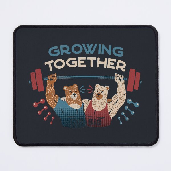 Item preview, Growing Together Gym Bears Blue by Tobe Fonseca designed and sold by Tobe Fonseca®.