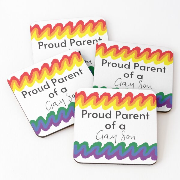 Item preview, Proud Parent of a Gay Son on White Background designed and sold by Kari Nichols.