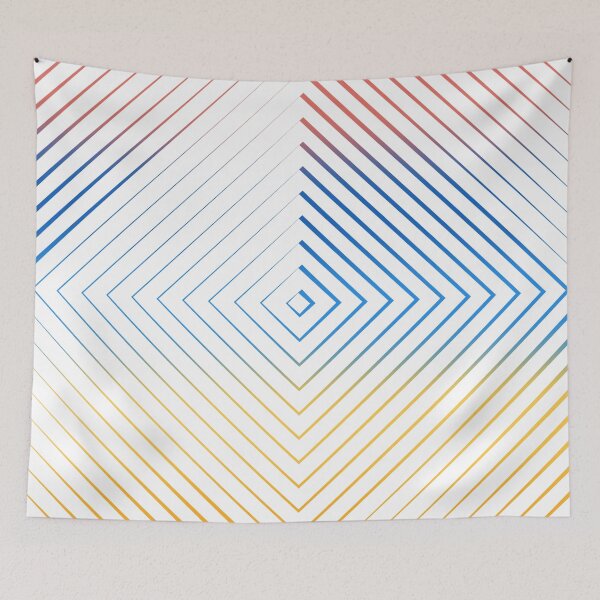 Aperçu de l'œuvre Illusion d'optique, Dégradé de couleur, Art optique - W04 créée et vendue par AlfabetDesign.