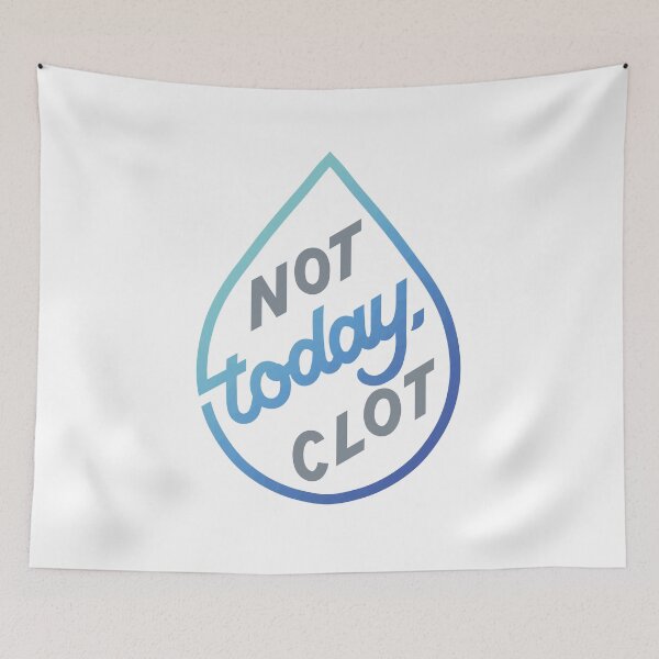 Item preview, Not Today, Clot (Blue) designed and sold by polliadesign.