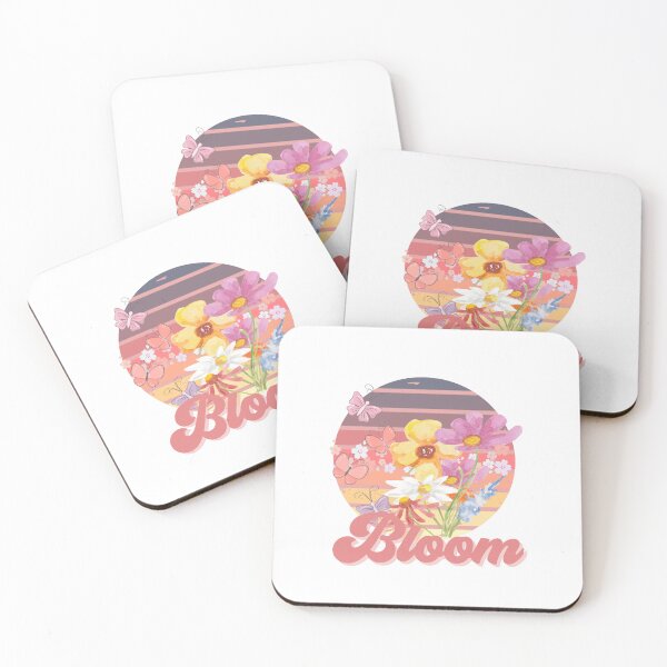 Item preview, Retro Sunset Bloom Wildflowers designed and sold by HappyLifeCreate.