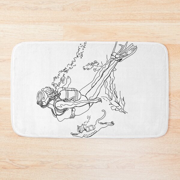 Item preview, Scuba Cat in Search of Atlantis designed and sold by Botanical Cat.