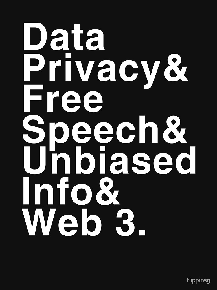 Data Privacy Free Speech Unbiased Information Web 3 Tank Top by