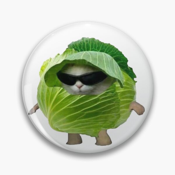 Item preview, Short Cabbage Cat (1/2 of Cabbage Cats) designed and sold by lauraxwski2.