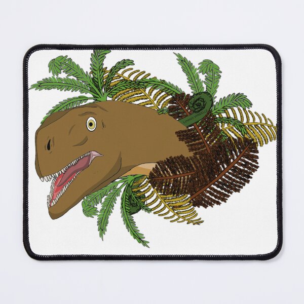 Item preview, A Plateosaurus emerging from foliage designed and sold by LORENZO VANDELLE.