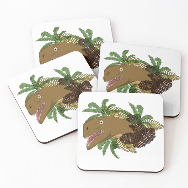 Item preview, A Plateosaurus emerging from foliage designed and sold by LORENZO VANDELLE.