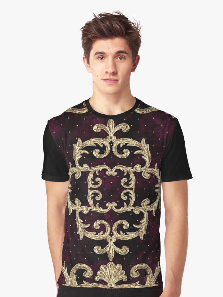 baroque-print T-shirt