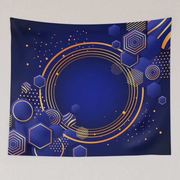 Item preview,   Modern art on a deep blue background. designed and sold by VervainTrendy.