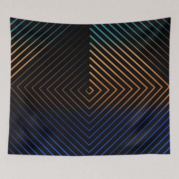 Aperçu de l'œuvre Illusion d'optique, Dégradé de couleur, Art optique - B02 créée et vendue par AlfabetDesign.