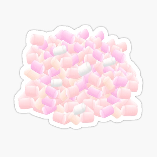 Multi coloured marshmallow stack Sticker