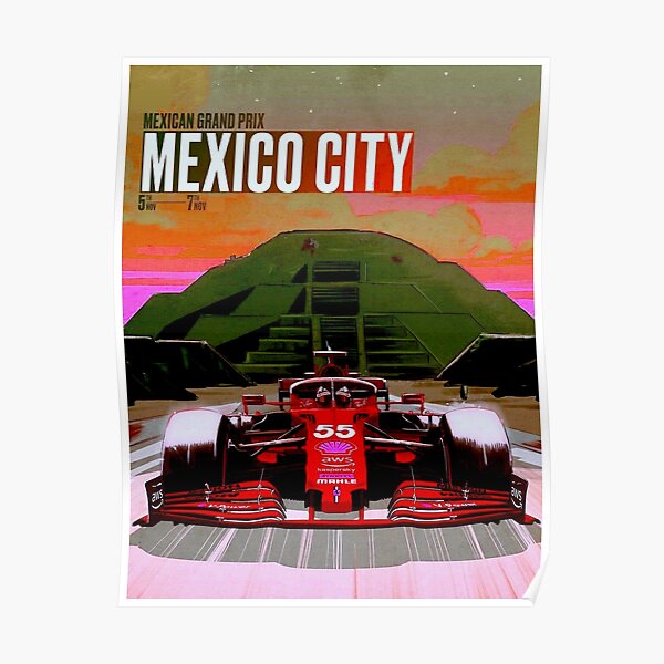 F1 Grand Prix Mexico 1950-54 Repro POSTER 