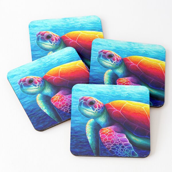 Item preview, Underwater sea turtle artwork designed and sold by LukjanovArt.