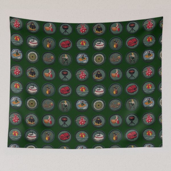 Item preview, 60's 70's 80's Vintage Junior Girl Scout Merit Badges Pattern designed and sold by Plastic Memory Archive.
